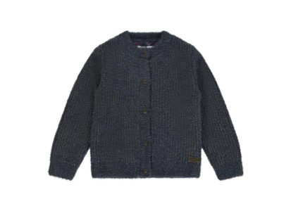 Jersei cardigan Lurex dark blue