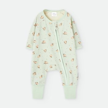 Pijama sencer Ossos blau 1 mes