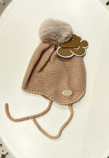 Gorro de punt rosa 0-4 mesos