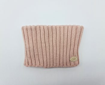 Coll llis canalé rosa