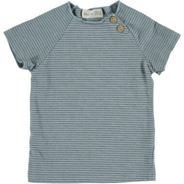 Samarreta ratlles Clover blau/gris